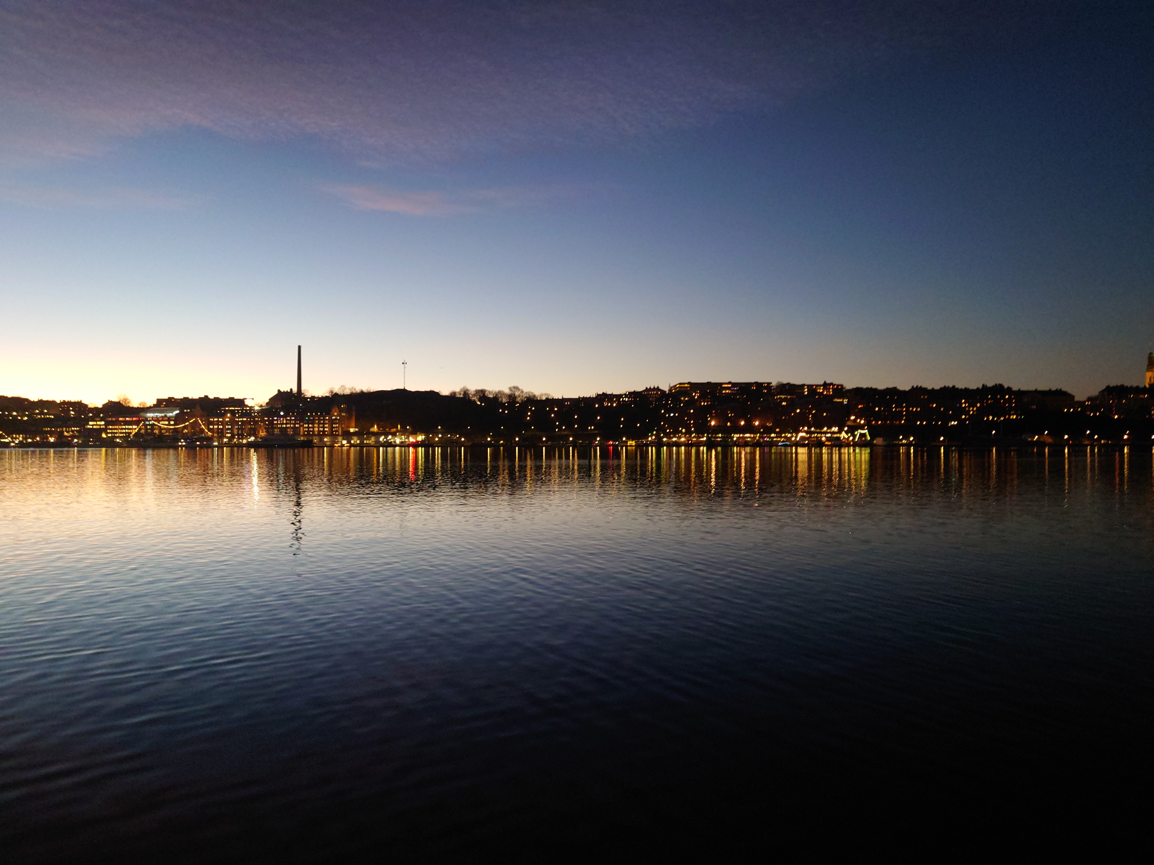 Riddarfjärden i ett fantastiskt morgonljus
